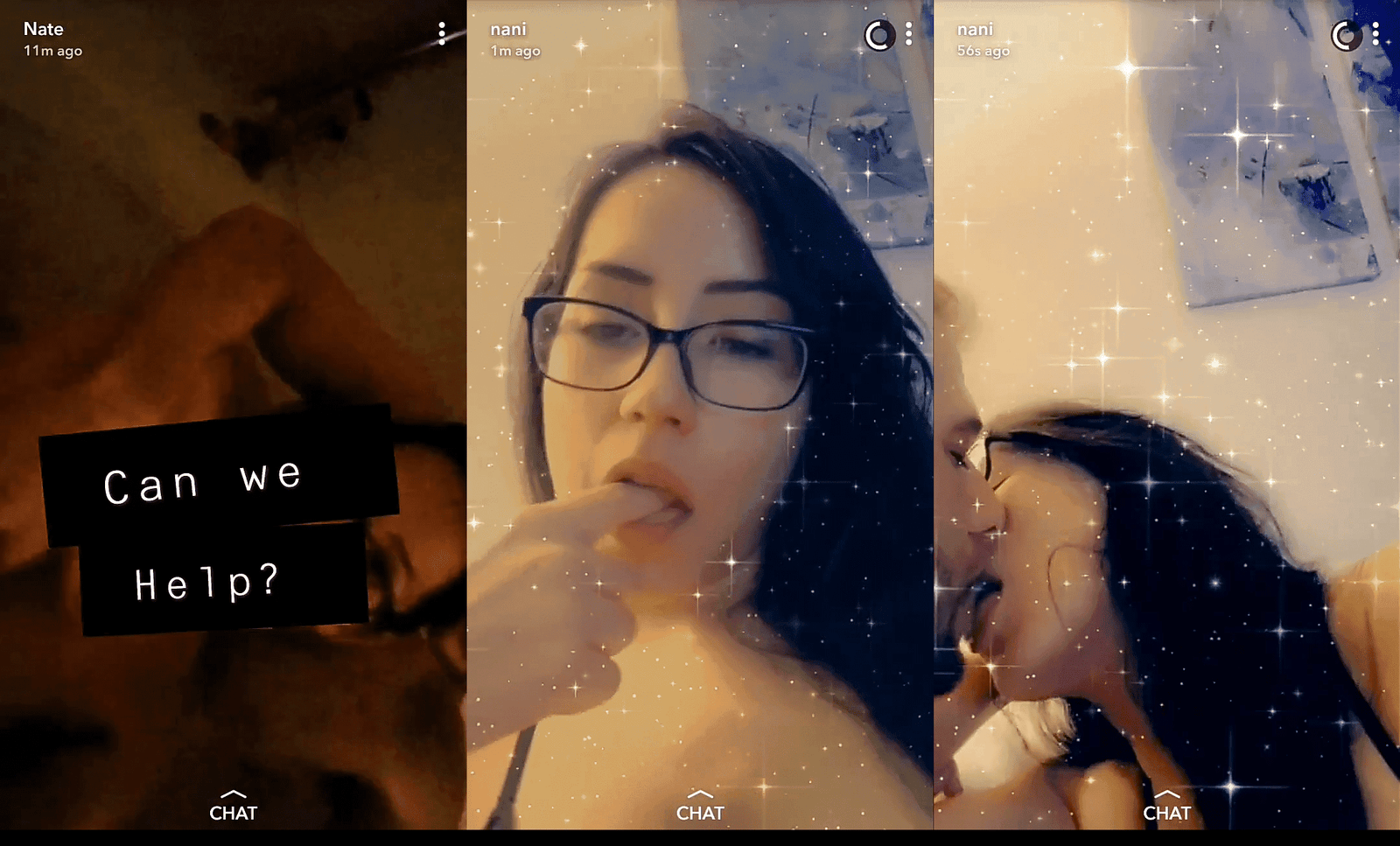 Nani kiss then sucks boyfriend